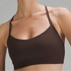 SOLD Lululemon espresso sports bra size 8 flow y